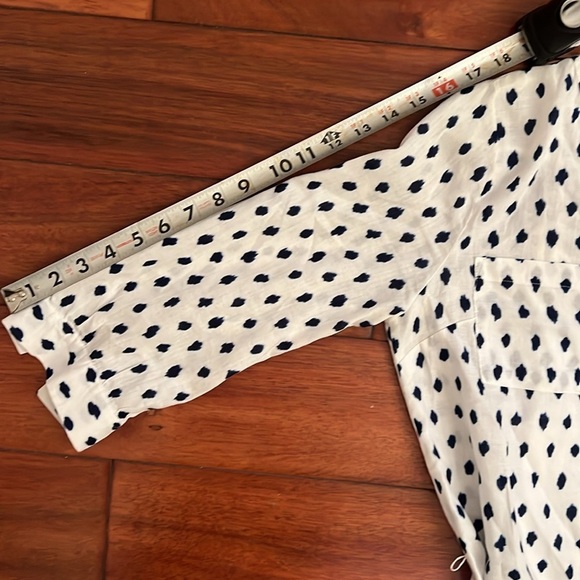 Old Navy Women Blue & White polka dot dress 3/4 Sleeves SZ XS - Picture 11 of 11